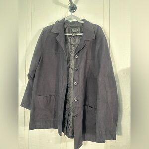 Coaco Women’s Black Buttondown Jacket Size Large EUC